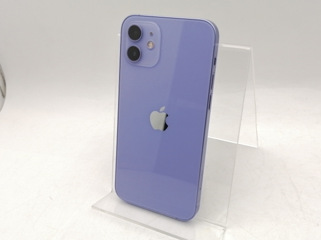 【中古】Apple SoftBank 【SIMロック解除済み】 iPhone 12 128GB パープル MJNJ3J/A【千葉】保証期間１ヶ月【ランクC】