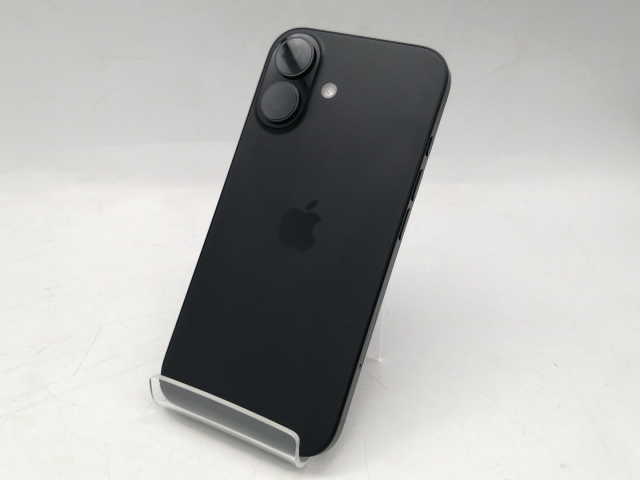 【中古】Apple 国内版 【SIMフリー】 iPhone 16 128GB ブラック MYDQ3J/A【ECセンター】保証期間１ヶ月【ランクA】