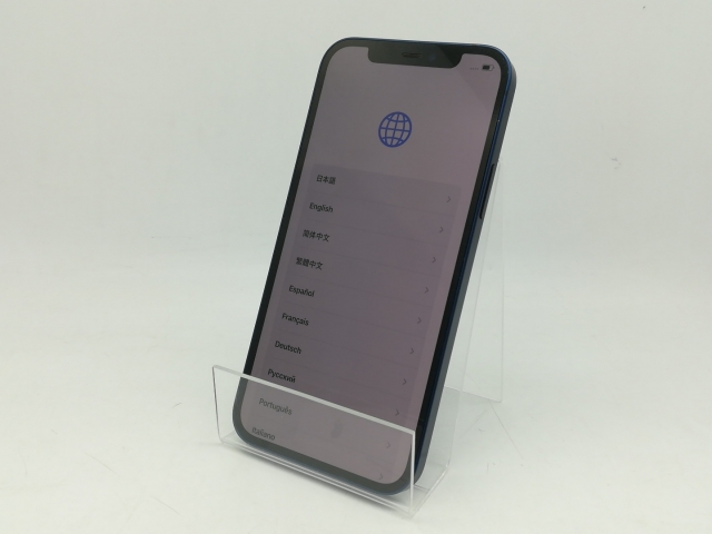 【中古】Apple ymobile 【SIMロック解除済み】 iPhone 12 64GB ブルー MGHR3J/A【町田】保証期間１ヶ月【ランクB】_1