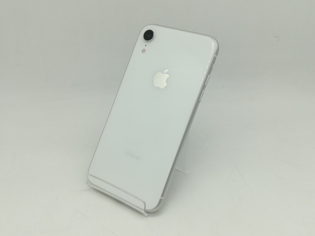 【中古】Apple au 【SIMロック解除済み】 iPhone XR 64GB ホワイト MT032J/A【町田】保証期間１ヶ月【ランクC】