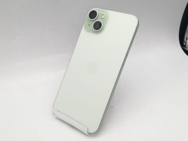 【中古】Apple 国内版 【SIMフリー】 iPhone 15 Plus 128GB グリーン MU0E3J/A【神保町】保証期間１ヶ月【ランクA】