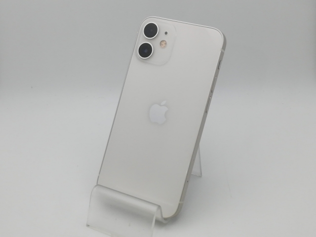 【中古】Apple au 【SIMロック解除済み】 iPhone 12 mini 64GB ホワイト MGA63J/A【新橋烏森通り】保証期間１週間【ランクC】