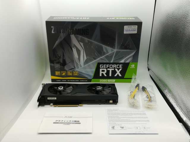 【中古】ZOTAC GAMING GeForce RTX 2080 SUPER Twin Fan（ZT-T20820F-10P） RTX2080Super/8GB(GDDR6)/PCI-E【町田】保証期間１週間