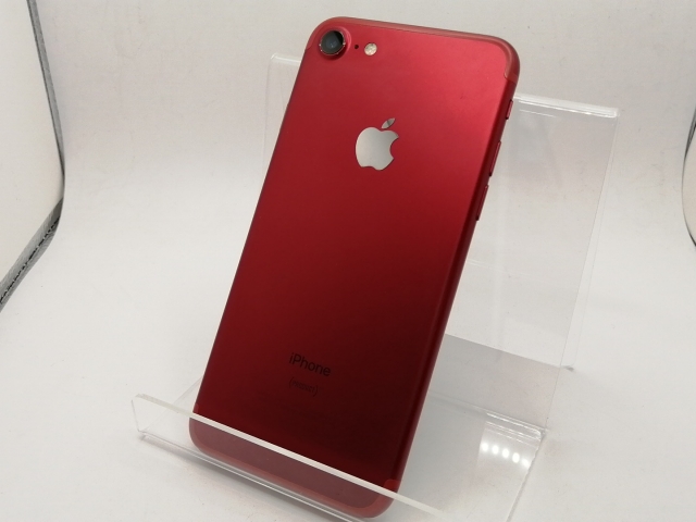 【中古】Apple SoftBank 【SIMロック解除済み】 iPhone 7 128GB (PRODUCT)RED Special Edition MPRX2J/A【川崎駅前】保証期間１ヶ月【ランクB】