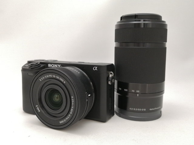 【中古】SONY α6400 ILCE-6400X ダブルズームレンズキット ブラック【新宿2】保証期間１ヶ月【ランクA】