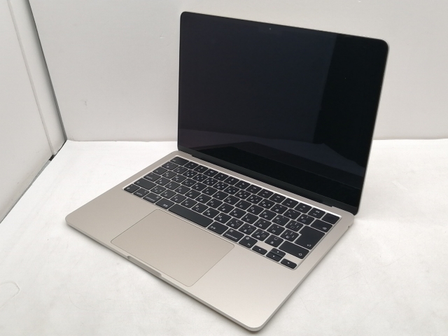 【中古】Apple MacBook Air 13インチ M2(CPU:8C/GPU:10C) 8GB/512GB スターライト MLY23J/A (M2,2022)【仙台イービーンズ】保証期間１ヶ月【ランクB】