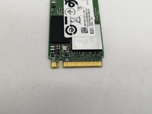 【中古】Intel SSD 660p SSDPEKNW010T8X1 1TB/M.2 2280(PCIe3.0 NVMe)/QLC【町田】保証期間１週間_2