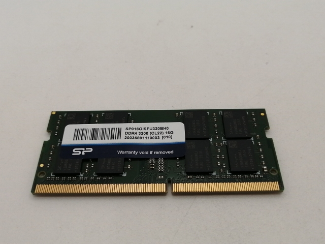 【中古】260PIN 16GB DDR4-3200(PC4-25600) SODIMM 【ノートPC用】【川崎駅前】保証期間１週間_1