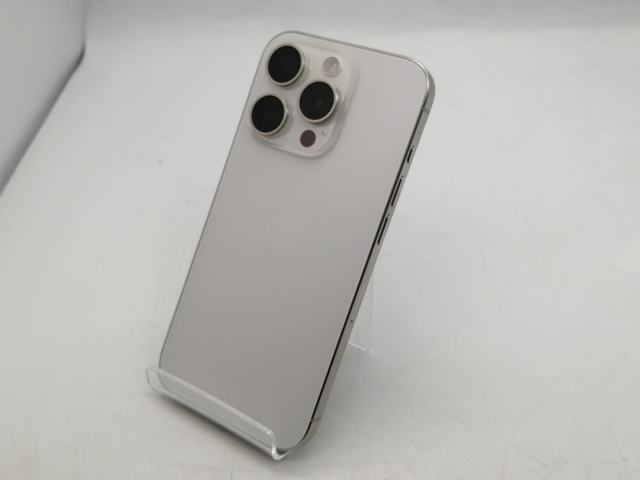 【中古】【赤ロム保証あり】Apple au 【SIMフリー】 iPhone 15 Pro 256GB ホワイトチタニウム MTUD3J/A【町田】保証期間１ヶ月【ランクA】