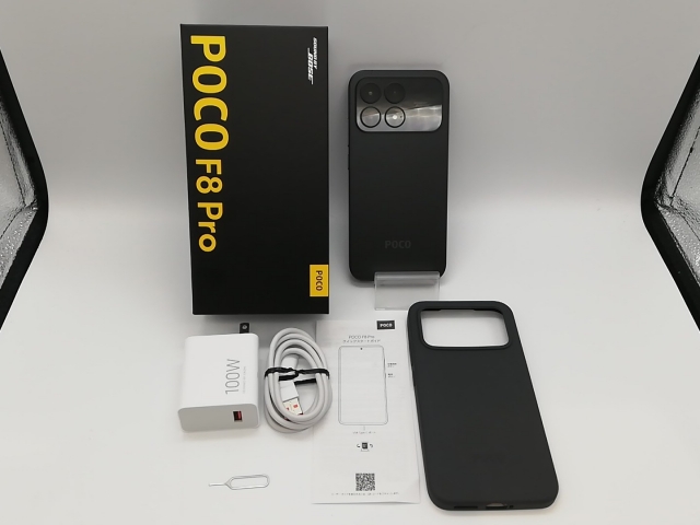 中古】Xiaomi 国内版 【SIMフリー】 POCO F8 Pro ブラック 12GB 256GB 