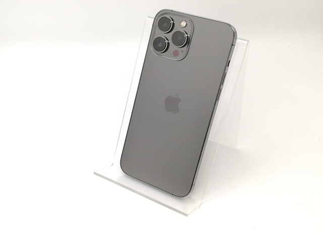【中古】Apple SoftBank 【SIMフリー】 iPhone 13 Pro Max 128GB グラファイト MLJ43J/A【秋葉4号】保証期間１ヶ月【ランクC】