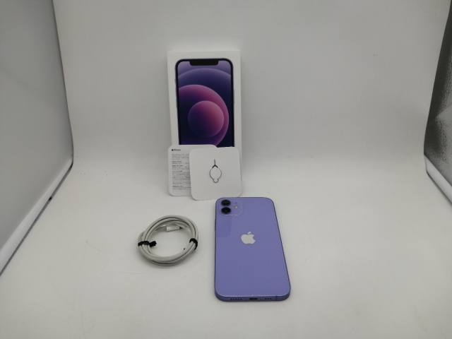 iPhone12  SIMロック解除済み　パープル　128GB iPhone12 128GB パープル SIMフリー iPhone - iPhone12 128GB パープル