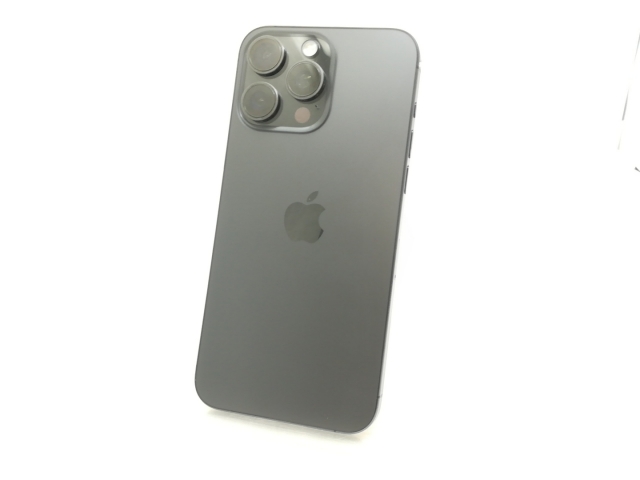 【中古】【赤ロム保証あり】Apple SoftBank 【SIMフリー】 iPhone 15 Pro Max 256GB ブラックチタニウム MU6P3J/A【川崎】保証期間１ヶ月【ランクA】