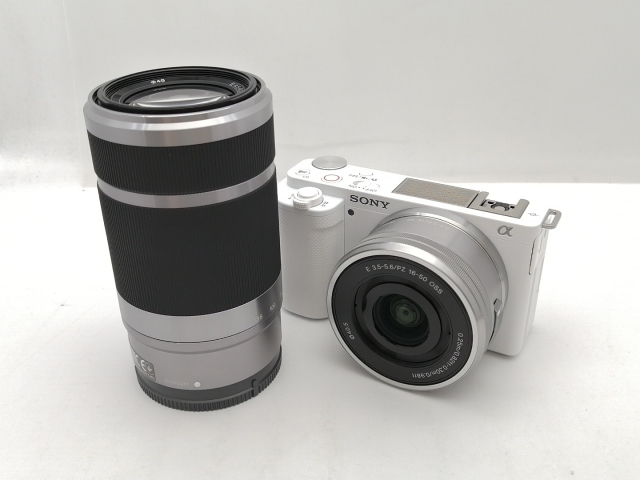 中古】SONY VLOGCAM ZV-E10Y ダブルズームレンズキット ホワイト 