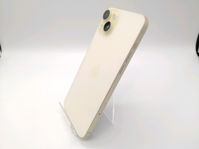 【中古】Apple 国内版 【SIMフリー】 iPhone 15 Plus 256GB イエロー MU0J3J/A【スマーク伊勢崎】保証期間１ヶ月【ランクB】