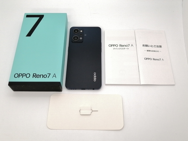 【中古】Oppo ymobile 【SIMフリー】 OPPO Reno7 A スターリーブラック 6GB 128GB A201OP【三宮センター】保証期間１ヶ月【ランクA】_7