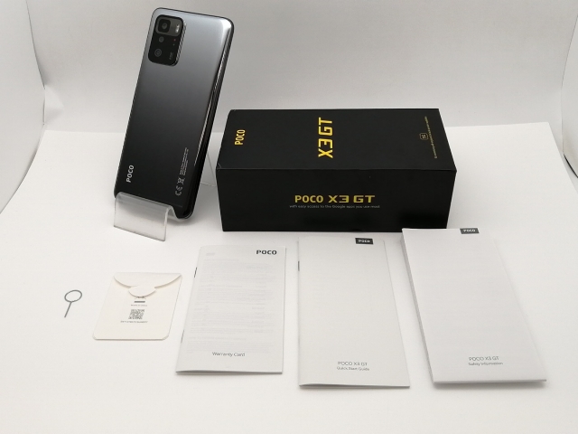 POCO X3 GT ブラック 本体 SIMフリー 中古 8GB+128GB 中古