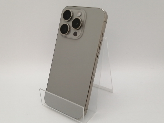 【中古】Apple 国内版 【SIMフリー】 iPhone 15 Pro 256GB ナチュラルチタニウム MTUF3J/A【三宮センター】保証期間１ヶ月【ランクA】