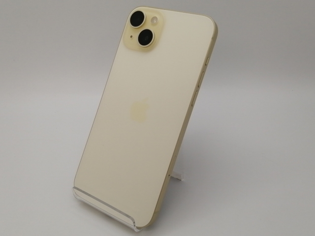 【中古】Apple SoftBank 【SIMフリー】 iPhone 15 Plus 128GB イエロー MU0A3J/A【三宮センター】保証期間１ヶ月【ランクA】