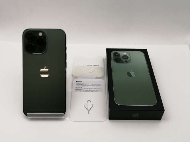 【中古】Apple 国内版 【SIMフリー】 iPhone 13 Pro 128GB アルパイングリーン MNDX3J/A【三宮センター】保証期間１ヶ月【ランクB】_7