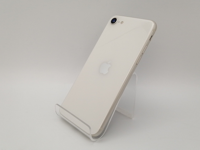 【中古】Apple au 【SIMフリー】 iPhone SE（第3世代） 64GB スターライト MMYD3J/A【三宮センター】保証期間１ヶ月【ランクC】