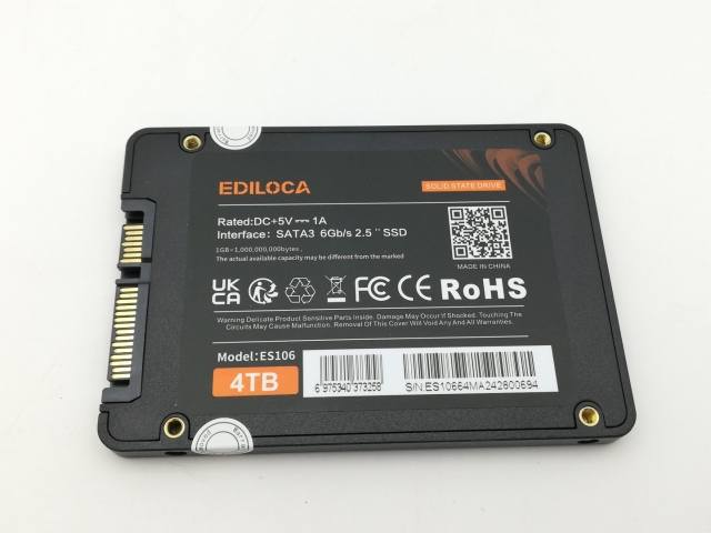 各社2.5SSD 4TB SSD SATA【ECセンター】保証期間１週間 PCパーツ