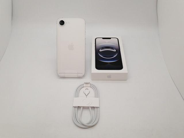 【未使用】Apple docomo 【SIMフリー】iPhone 16e 128GB ホワイト MD1R4J/A【札幌南2条】保証期間３ヶ月_3