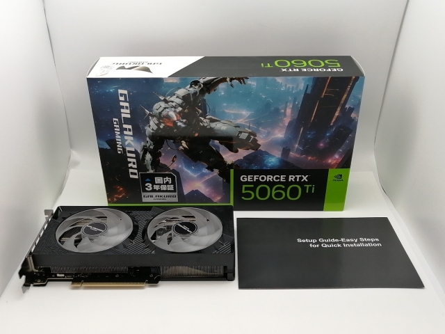 【中古】玄人志向 GALAKURO GAMING GG-RTX5060Ti-E16GB/OC/DF RTX5060Ti/16GB(GDDR7)【三宮センター】保証期間１週間_7
