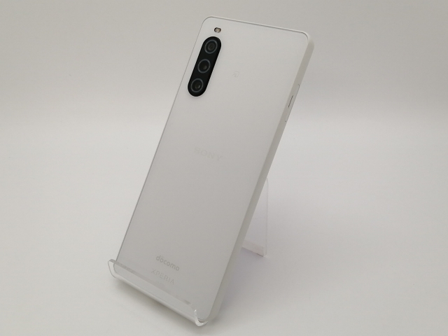 【中古】SONY docomo 【SIMフリー】 Xperia 10 V ホワイト 6GB 128GB SO-52D【三宮センター】保証期間１ヶ月【ランクB】