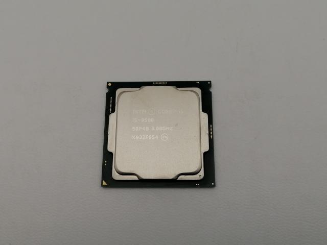 【中古】Intel Core i5-9500 (3GHz/TB:4.4GHz/SRF4B/U0) bulk LGA1151/6C/6T/L3 9M/UHD630/TDP65W【三宮センター】保証期間１週間