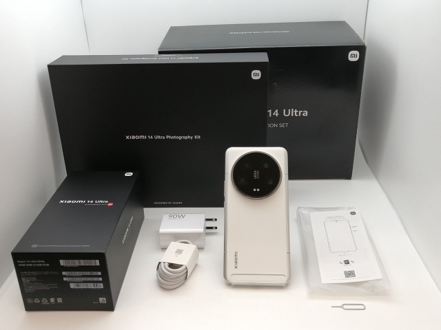 【中古】Xiaomi 国内版 【SIMフリー】 Xiaomi 14 Ultra （フォトグラフィーキット付き） ホワイト 16GB 512GB【三宮センター】保証期間１ヶ月【ランクA】_6