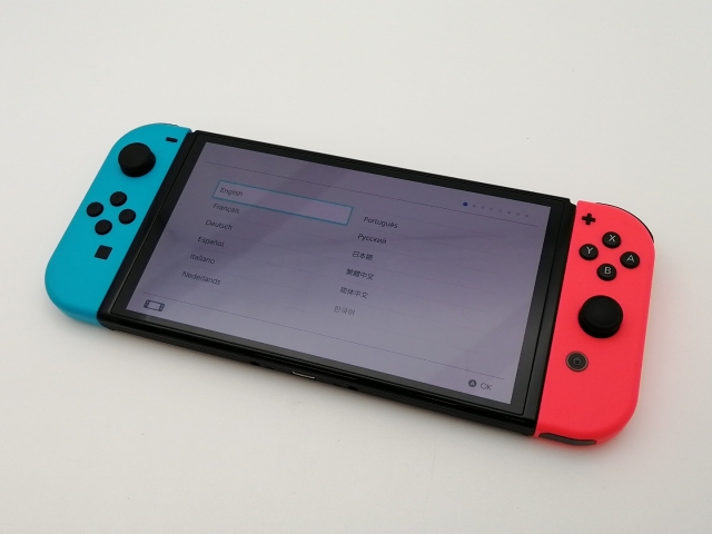 【中古】Nintendo Switch 本体 (有機ELモデル) HEG-S-KABAA ネオンブルー・ネオンレッド 【2021年10月】【三宮センター】保証期間１ヶ月【ランクA】