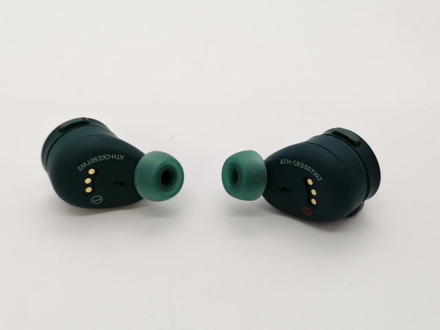 【中古】audio-technica SOLID BASS ATH-CKS50TW2 GR [グリーン]【三宮センター】保証期間１ヶ月【ランクB】