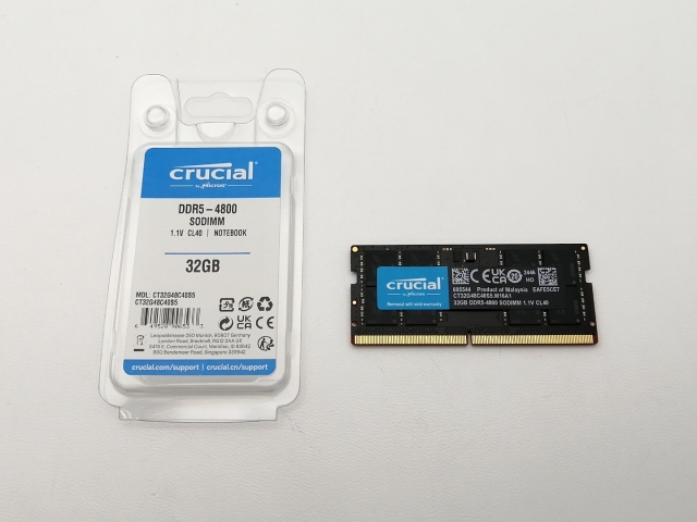 【中古】262PIN SODIMM 32GB DDR5-4800(PC5-38400)【ノートPC用】【三宮センター】保証期間１週間_2
