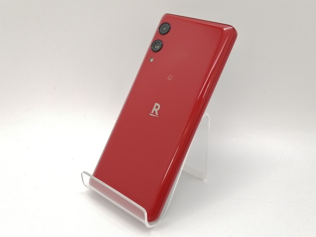 【中古】Wiko 楽天モバイル 【SIMフリー】 Rakuten Hand 5G クリムゾンレッド 4GB 128GB P780【三宮センター】保証期間１ヶ月【ランクB】