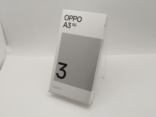 【未使用】Oppo ymobile 【SIMフリー】 OPPO A3 5G 4GB 128GB パープル【三宮センター】保証期間３ヶ月