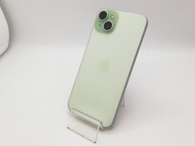 【中古】Apple 国内版 【SIMフリー】 iPhone 15 Plus 256GB グリーン MU0Q3J/A【アリオ倉敷】保証期間１ヶ月【ランクB】