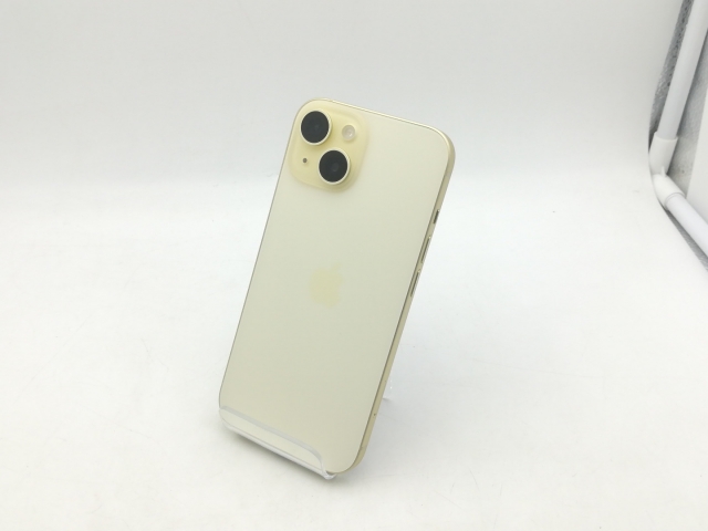 中古】Apple 国内版 【SIMフリー】 iPhone 15 128GB イエロー MTMK3J/A