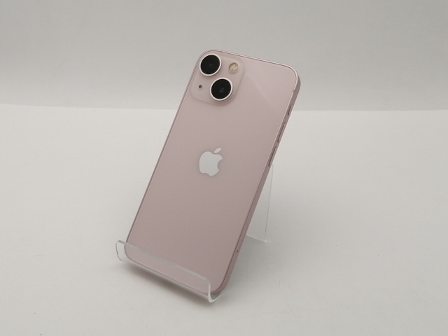 【中古】Apple docomo 【SIMフリー】 iPhone 13 mini 128GB ピンク MLJF3J/A【三宮センター】保証期間１週間【ランクC】