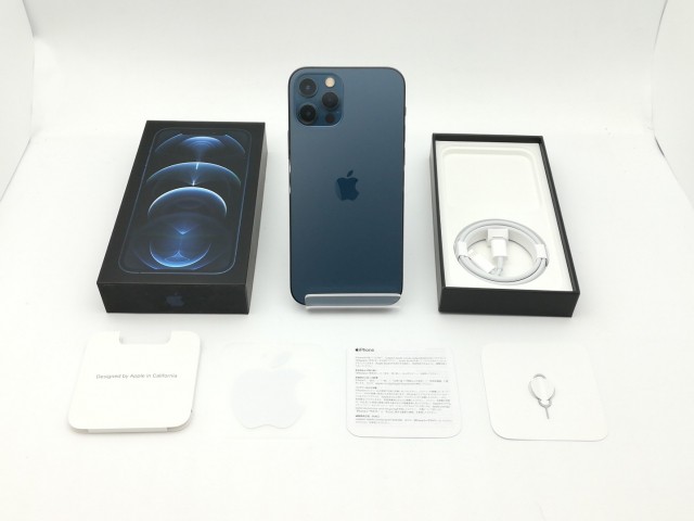 【中古】Apple iPhone 12 Pro 256GB パシフィックブルー （国内版SIMロックフリー） MGMD3J/A【神戸】保証期間１ヶ月【ランクB】