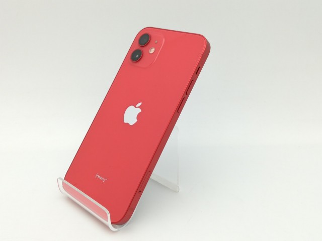 【中古】Apple au 【SIMロック解除済み】 iPhone 12 64GB (PRODUCT)RED MGHQ3J/A【広島】保証期間１ヶ月【ランクB】