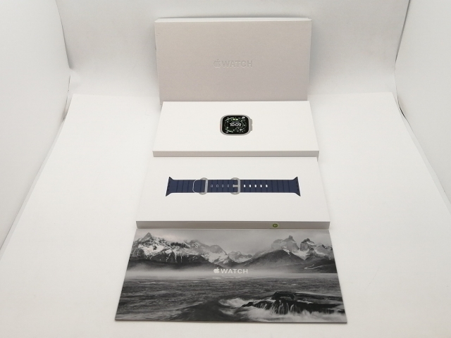 【未使用】Apple Apple Watch Ultra3 49mm Cellular ナチュラルチタニウムケース/アンカーブルーオーシャンバンド MEWH4J/A【三宮センター】保証期間３ヶ月_8