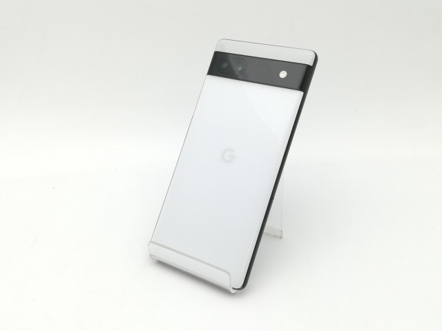 【中古】Google au 【SIMフリー】 Pixel 6a チョーク 6GB 128GB GB17L【三宮センター】保証期間１ヶ月【ランクC】