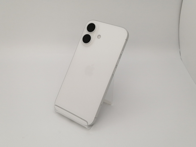 【中古】Apple docomo 【SIMフリー】 iPhone 16 128GB ホワイト MYDR3J/A【三宮センター】保証期間１ヶ月【ランクB】