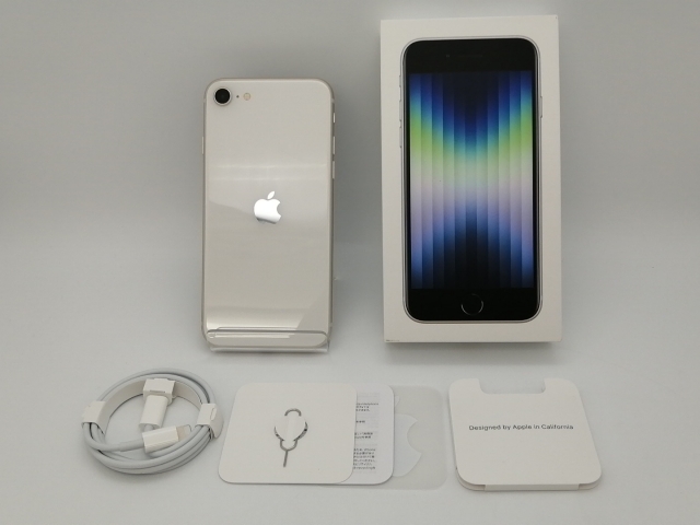 中古】Apple 国内版 【SIMフリー】 iPhone SE（第3世代） 64GB スター