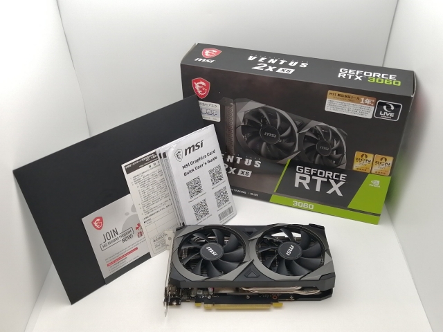 【中古】MSI GeForce RTX 3060 VENTUS 2X XS 12G RTX3060(LHR)/12GB(GDDR6)【三宮センター】保証期間１週間_7