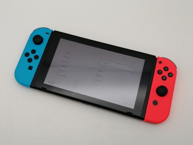中古】Nintendo Switch 本体 Joy-Con(L) ネオンブルー/(R) ネオン