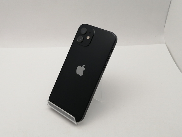 【中古】Apple docomo 【SIMロック解除済み】 iPhone 12 64GB ブラック MGHN3J/A【三宮センター】保証期間１ヶ月【ランクB】