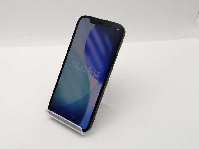 【中古】Apple docomo 【SIMロック解除済み】 iPhone 12 64GB ブラック MGHN3J/A【三宮センター】保証期間１ヶ月【ランクB】_1