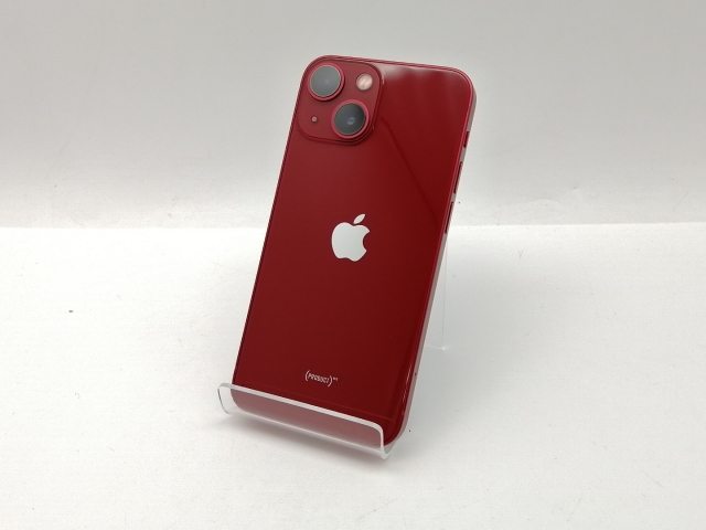 【中古】Apple au 【SIMフリー】 iPhone 13 mini 128GB (PRODUCT)RED MLJG3J/A【三宮センター】保証期間１ヶ月【ランクB】